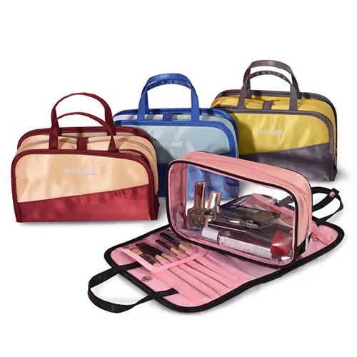 Wholesale Multi-Functional Cosmetic Travel Bags | Nylon Makeup Organizers for Beauty & Retail